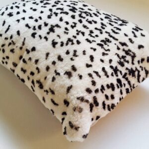 Leopard Shearling Lumbar Pillow