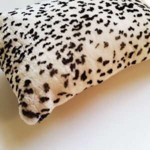 Leopard Shearling Square Pillow
