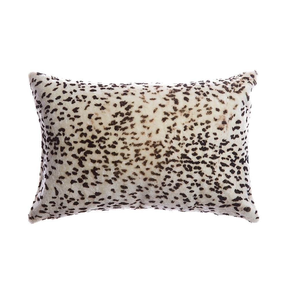 Leopard Shearling Lumbar Pillow - Image 4