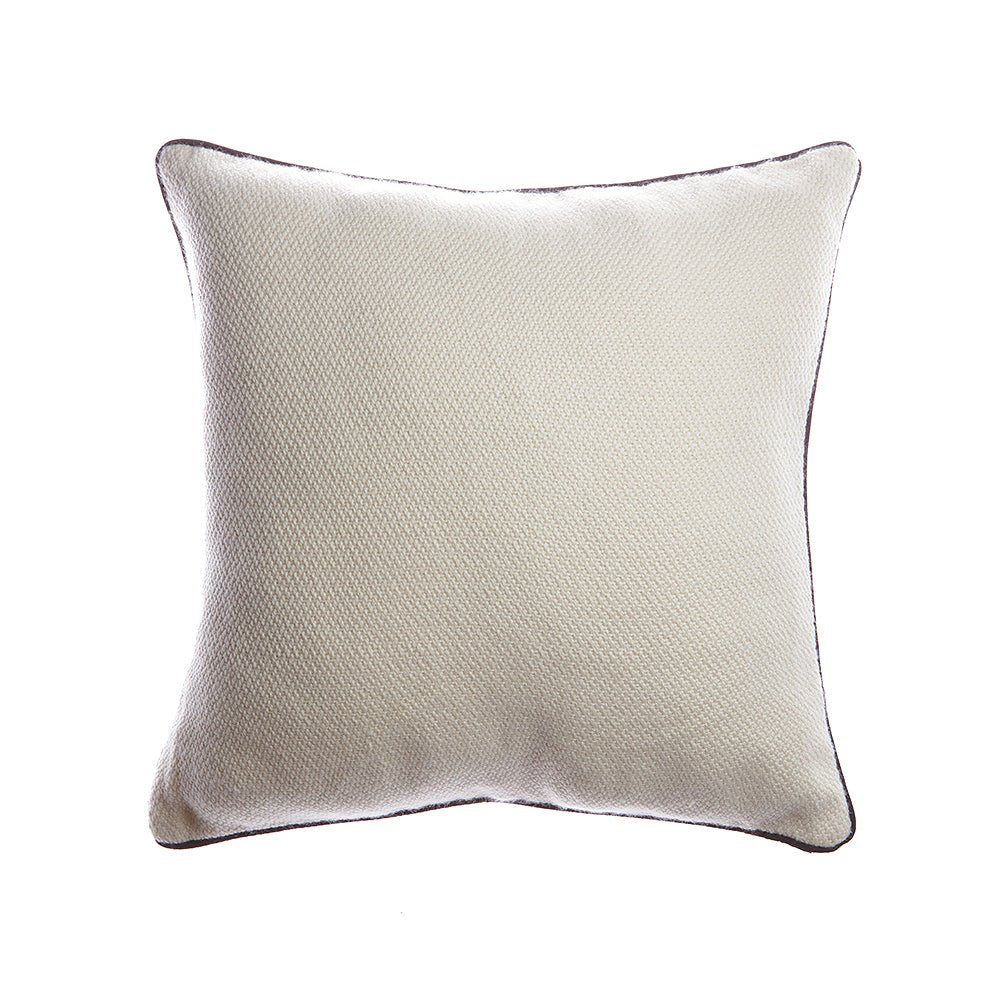 Natural Linen Trim Accent Pillow