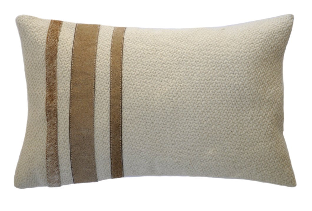 Cowhide Stripe Accent Pillow - Image 4