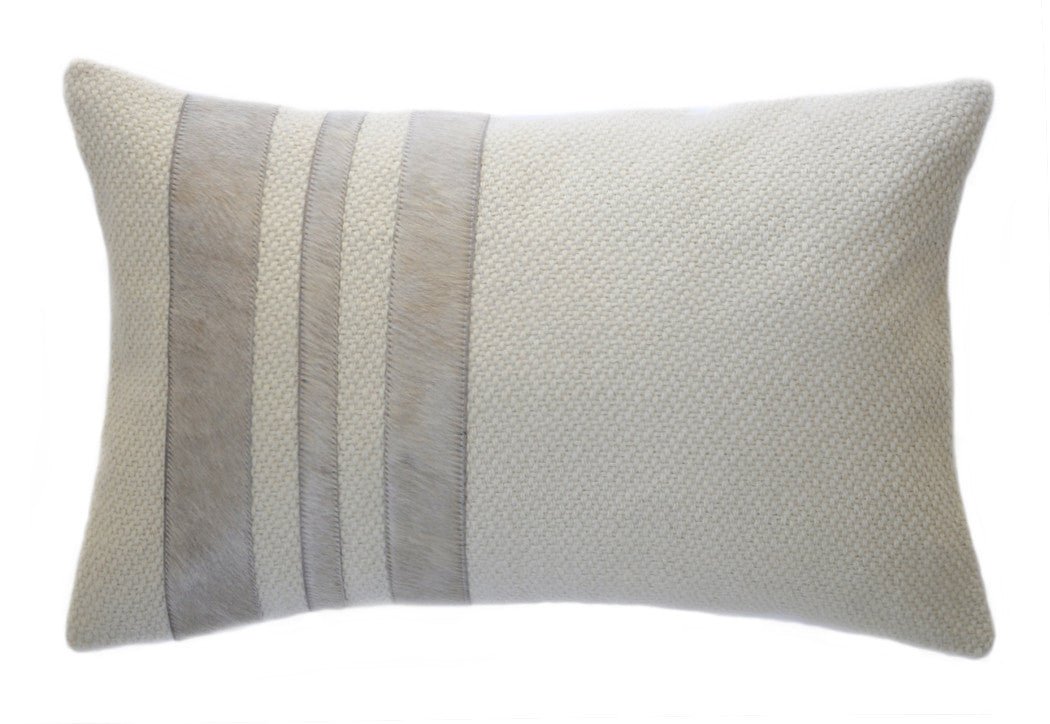 Cowhide Stripe Accent Pillow - Image 2