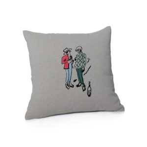 Apres Ski Cotton Chambray Throw Pillow