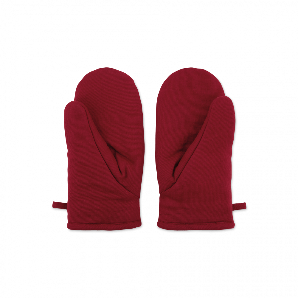 Oven mitts Maroon (set of 2) - Image 2