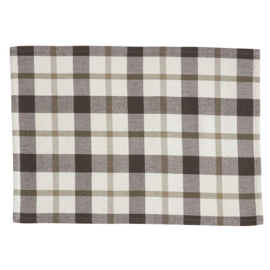 placemat - Plaid light brown (set of 4)