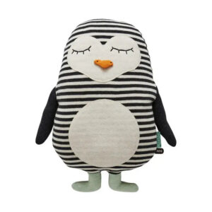 Penguin Pingo Cushion - White / Black