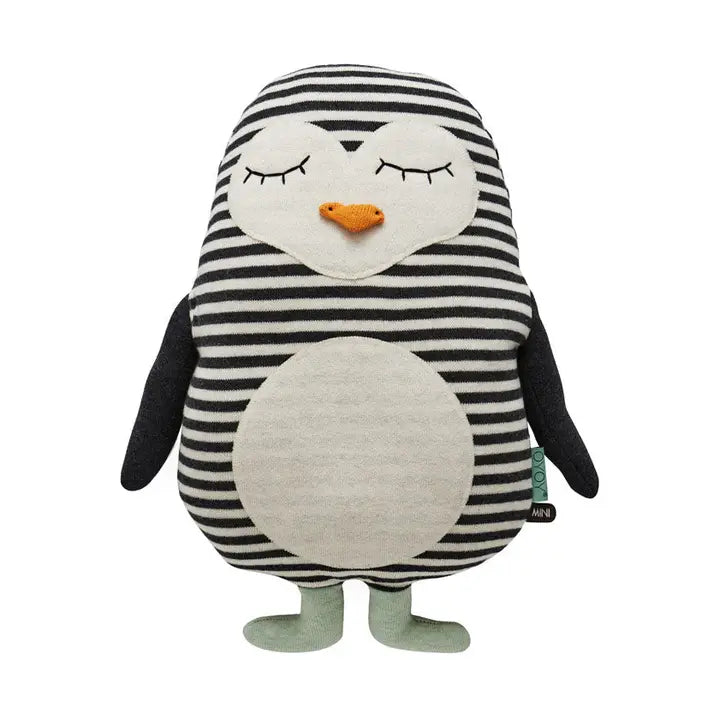 Penguin Pingo Cushion - White / Black